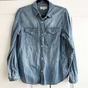 Madewell Blue Denim Button-Up Shirt
